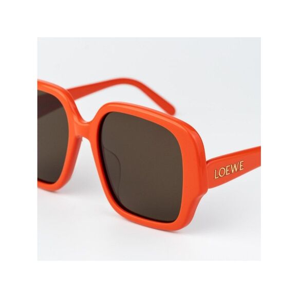 Loewe Women Sunglasses Orange Brown Square LW40134U 42E NEW AUTHENTIC main image 3